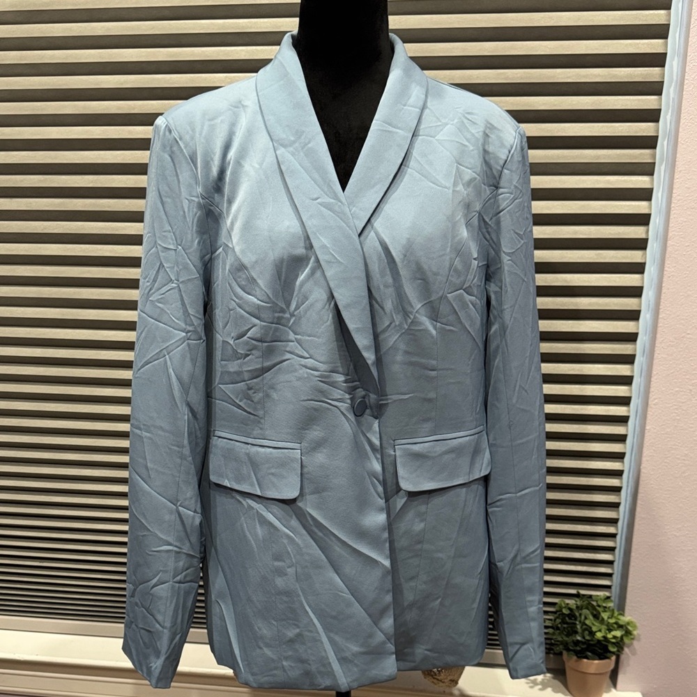 Fashion Nova Sky Blue Jacket